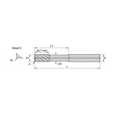 Solid Carbide End Mills • VariMill III ER • Series 7VNX • Square End • Internal Coolant • 7 Flute • Inch  Safe-Lock™ - Big-tools Industrial Supply Tools for Metal Cutting